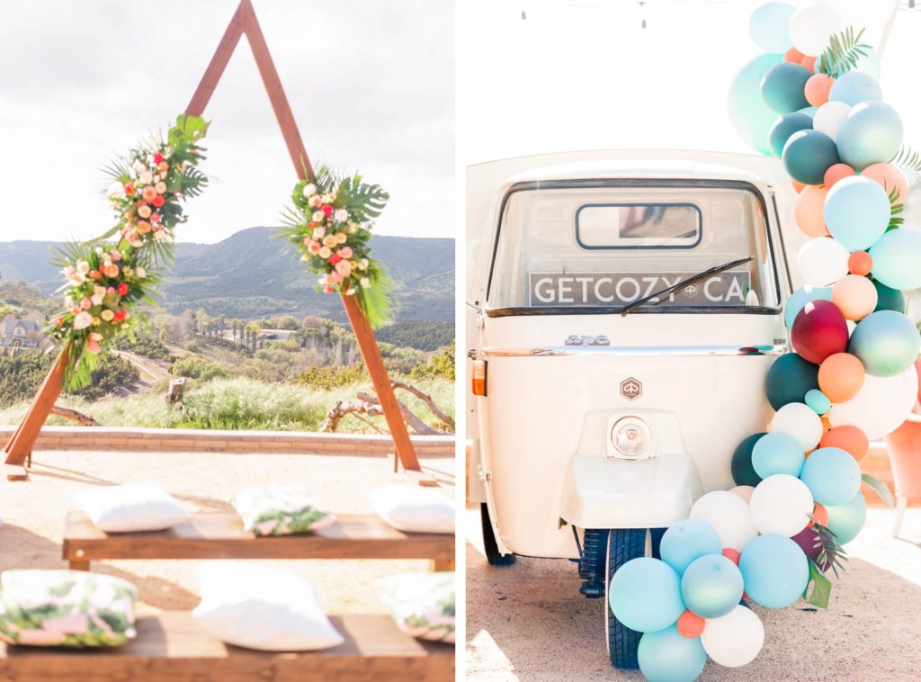 Tropical wedding inspiration at Emerald Peak Venue in Temecula by Transparency Photography
