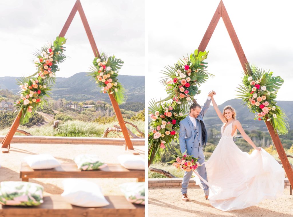 Wedding Ceremony at Emerald Peak Venue in Temecula, California