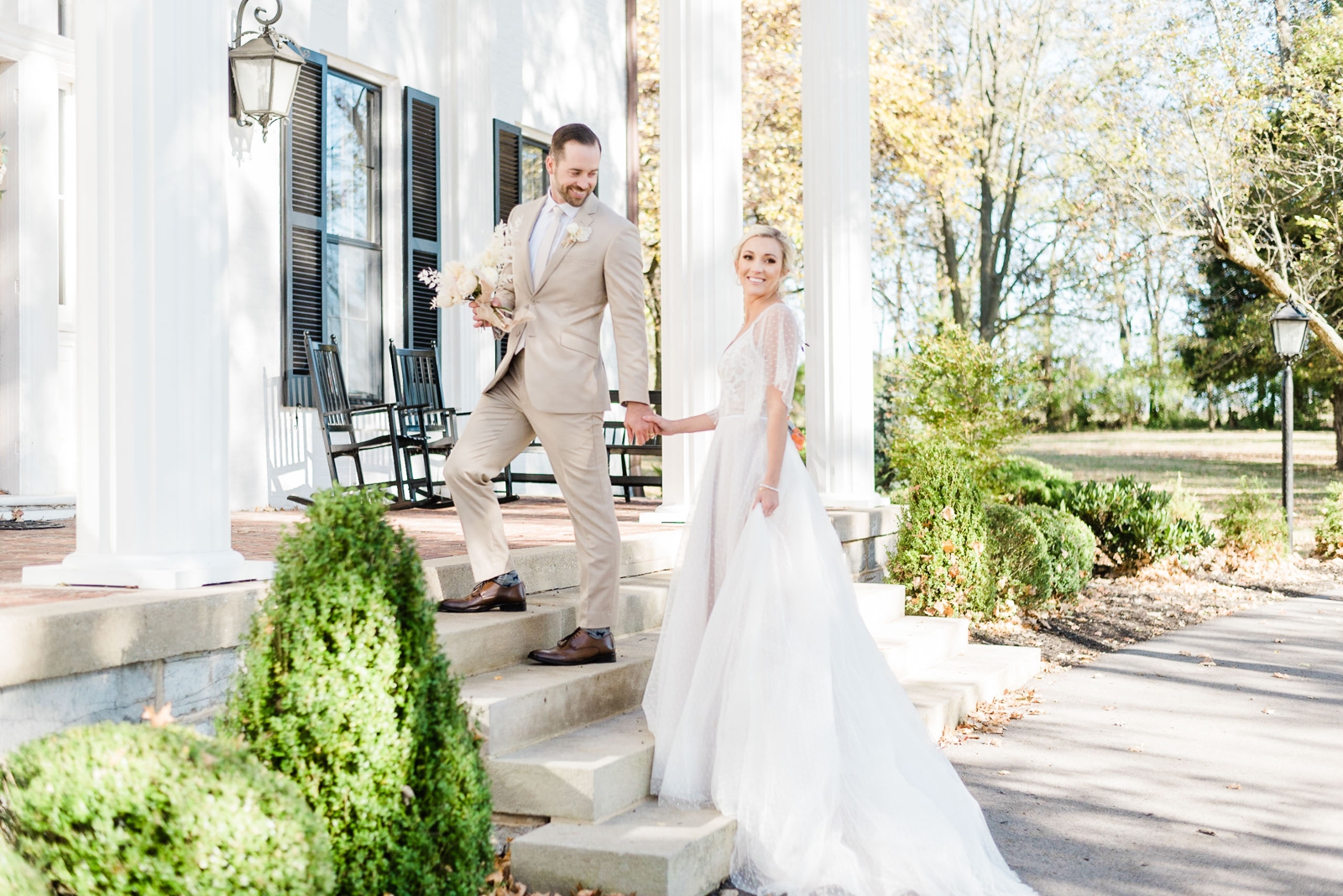 Bride and groom portraits at Ashford Acres Inn by Transparency Photography