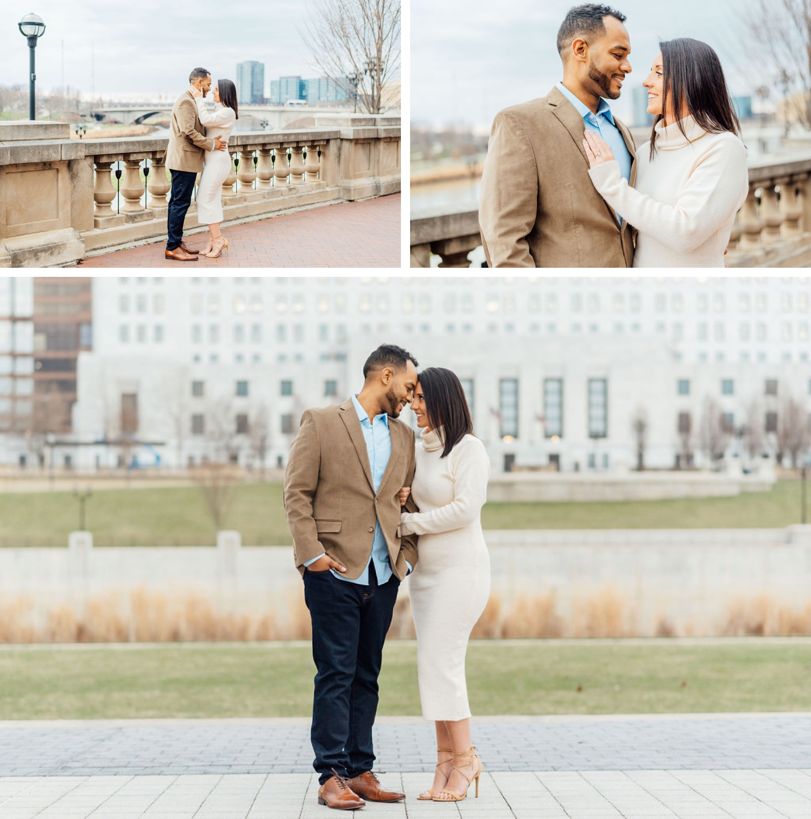 Scioto Mile Engagement Session - Columbus, Ohio Wedding Photographer